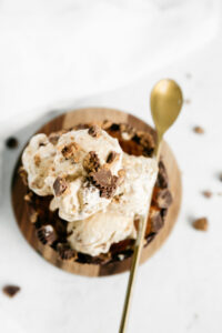 No Churn Peanut Butter Cup Ice Cream Heathers Home Bakery