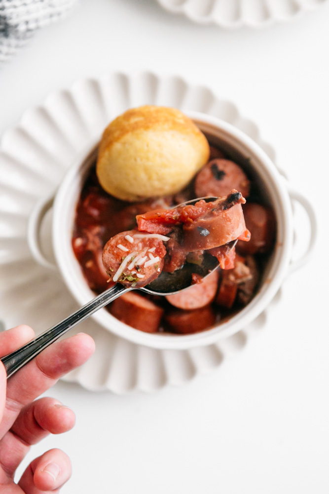 Crockpot chili and sweet cornbread