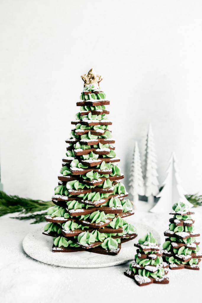 Shortbread Cookie Christmas Tree Centerpiece