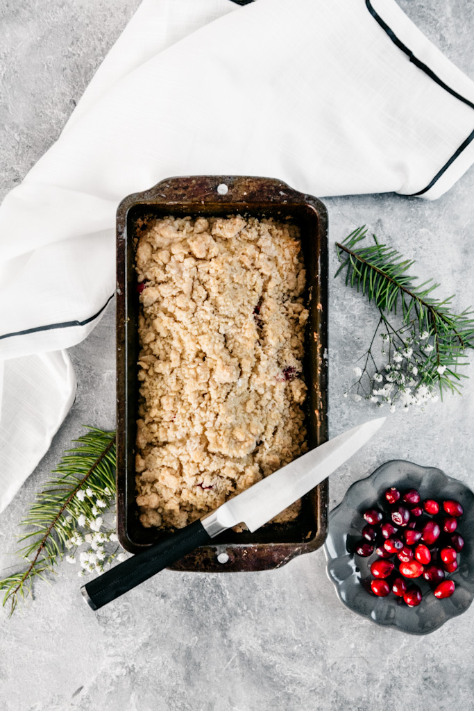 pan of Cranberry Streusel Coffee Cake