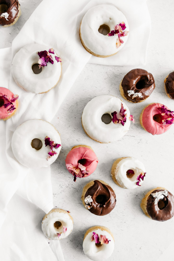 Baked Vanilla Bean Donuts with Vanilla Glaze - Heathers Home Bakery