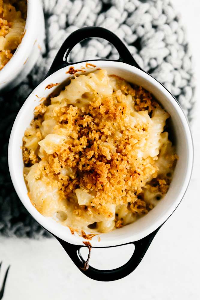 5-Cheese Baked Macaroni and Cheese with Garlic Crusted Panko