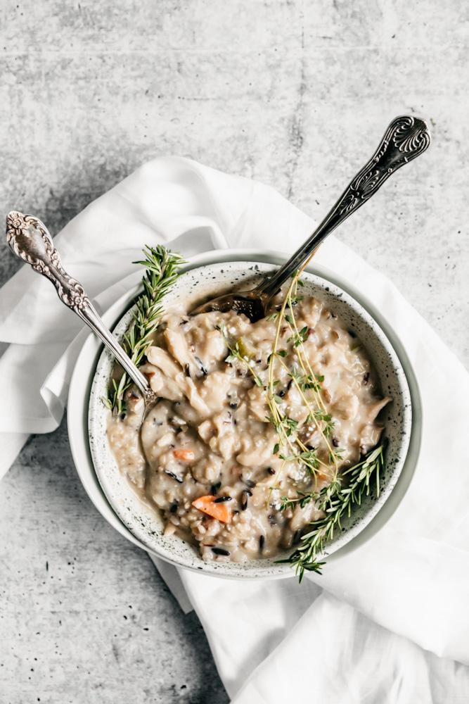 Stovetop Chicken and Wild Rice Soup