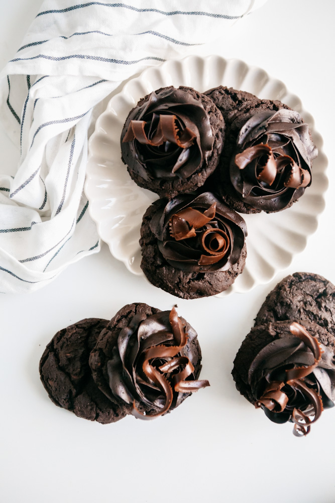 Frosted Chocolate Fudge Cookies