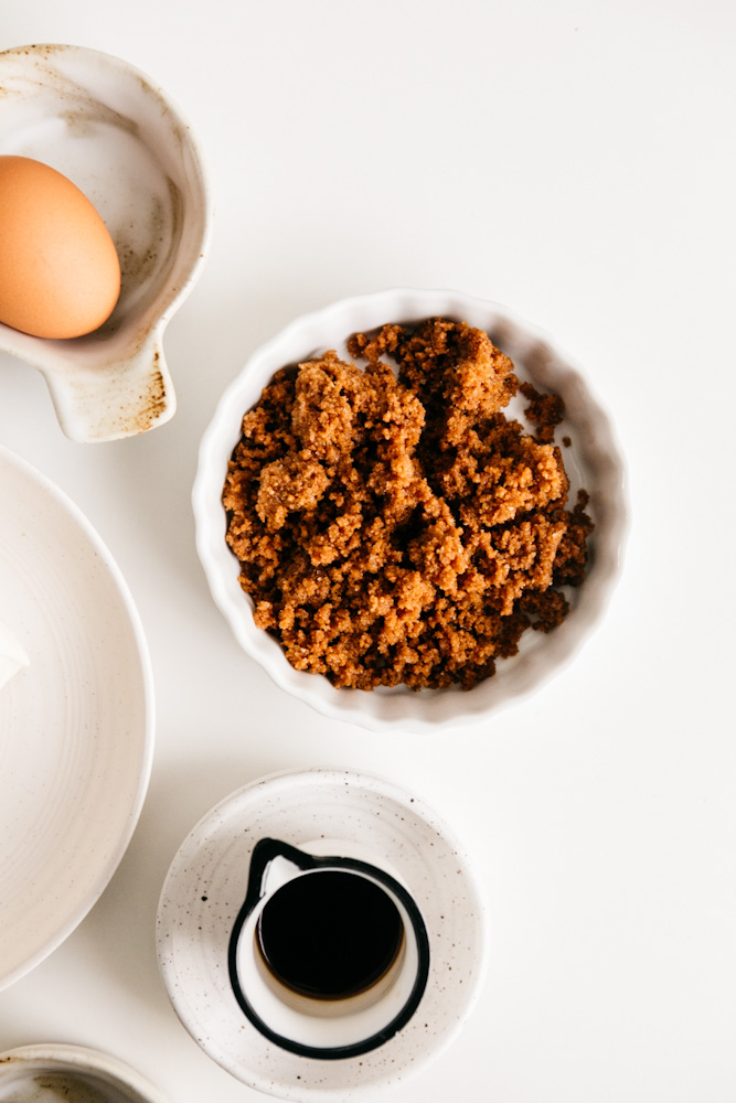 Biscoff crust in a bowl 