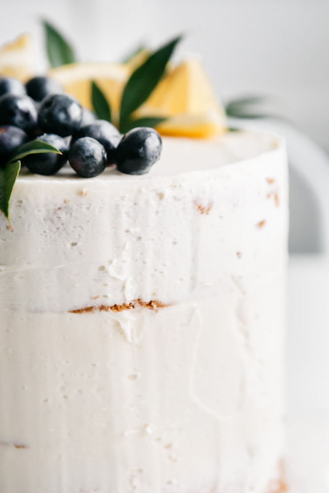 Gluten free lemon blueberry cake 