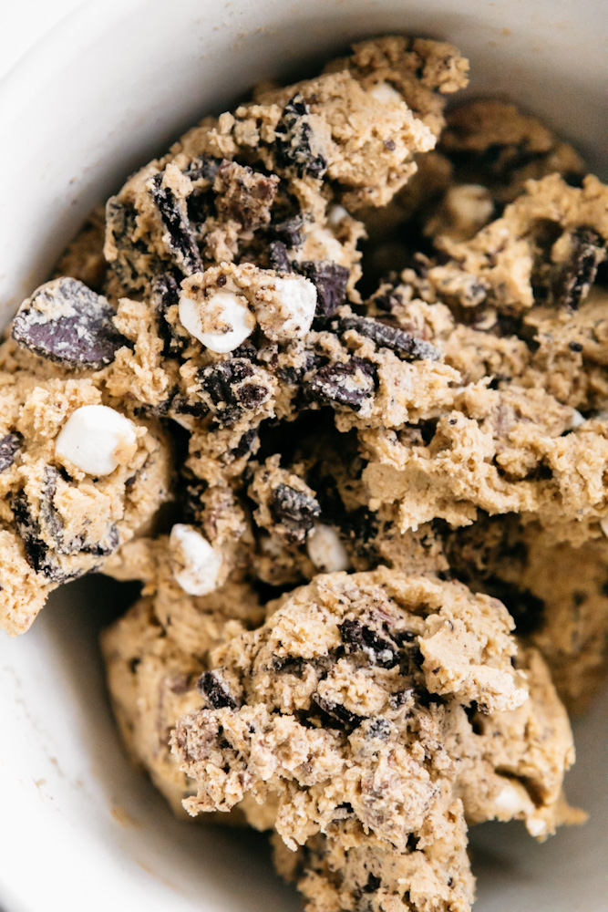 Cookie dough close up 