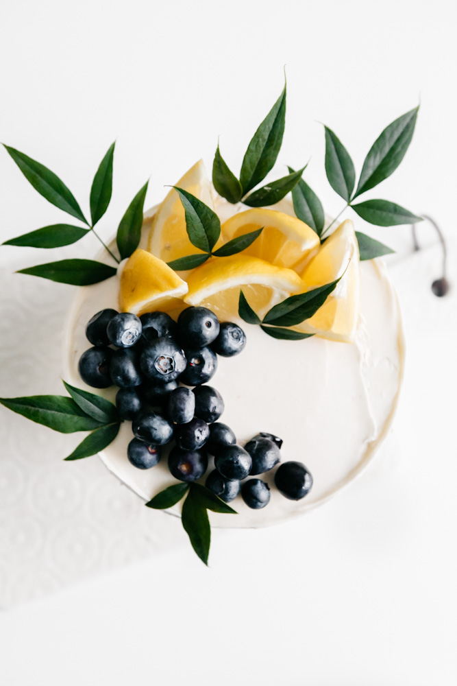 Gluten free lemon blueberry cake 