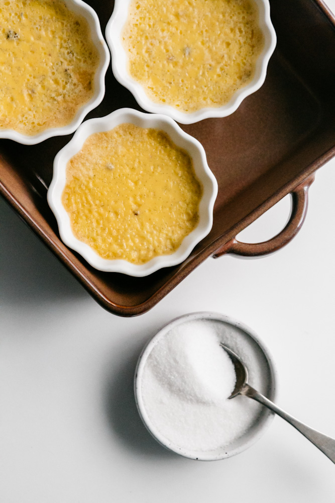 Cooked Vanilla bean creme brûlée 