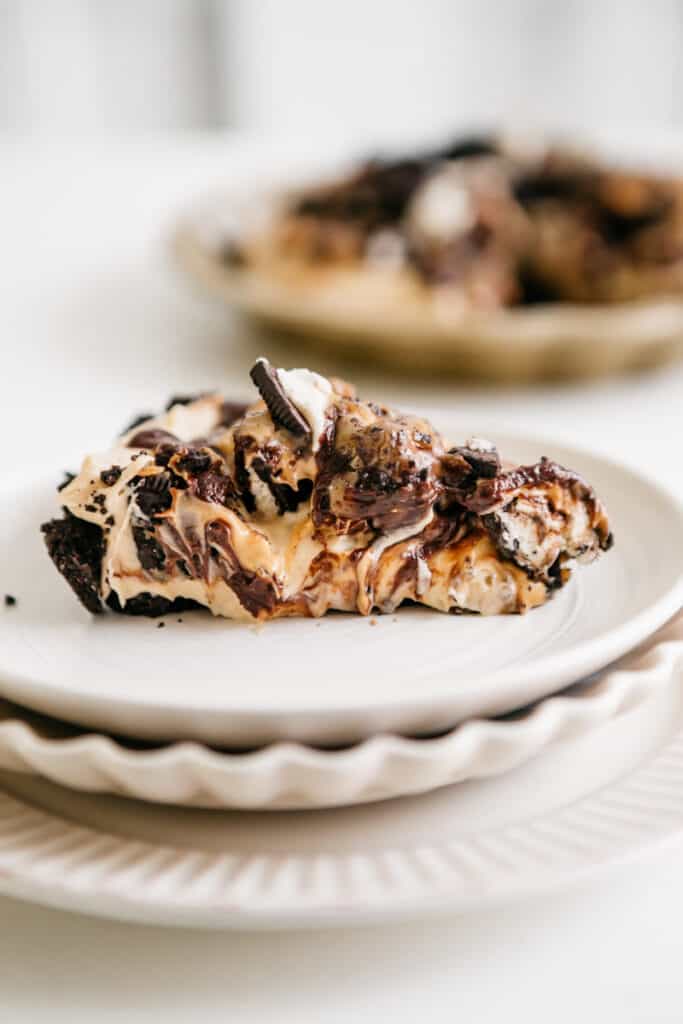 A slice of Peanut Butter Chocolate Pie 