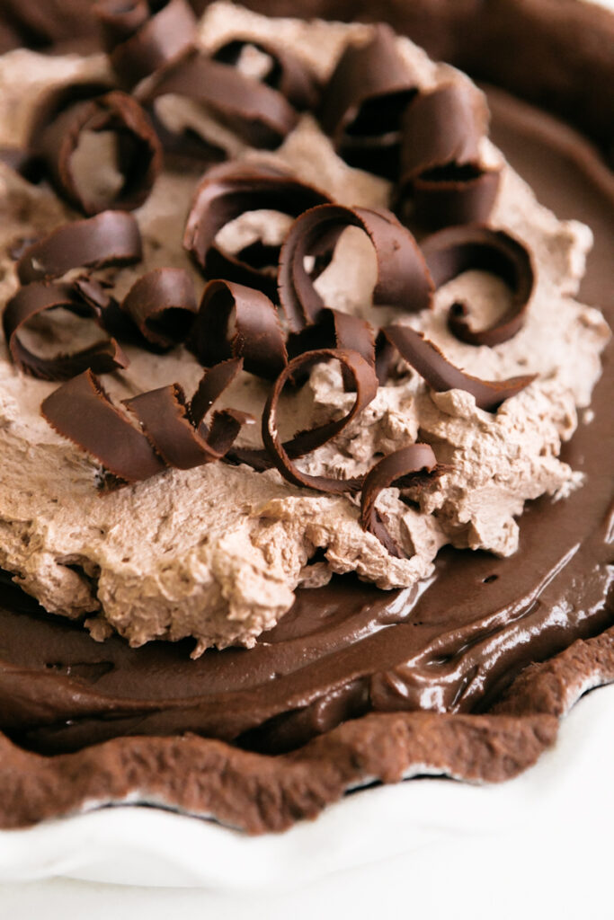 Triple chocolate cream pie 