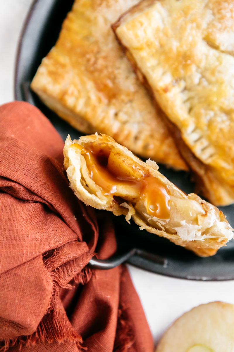 Puff Pastry Caramel Apple Pies Heathers Home Bakery