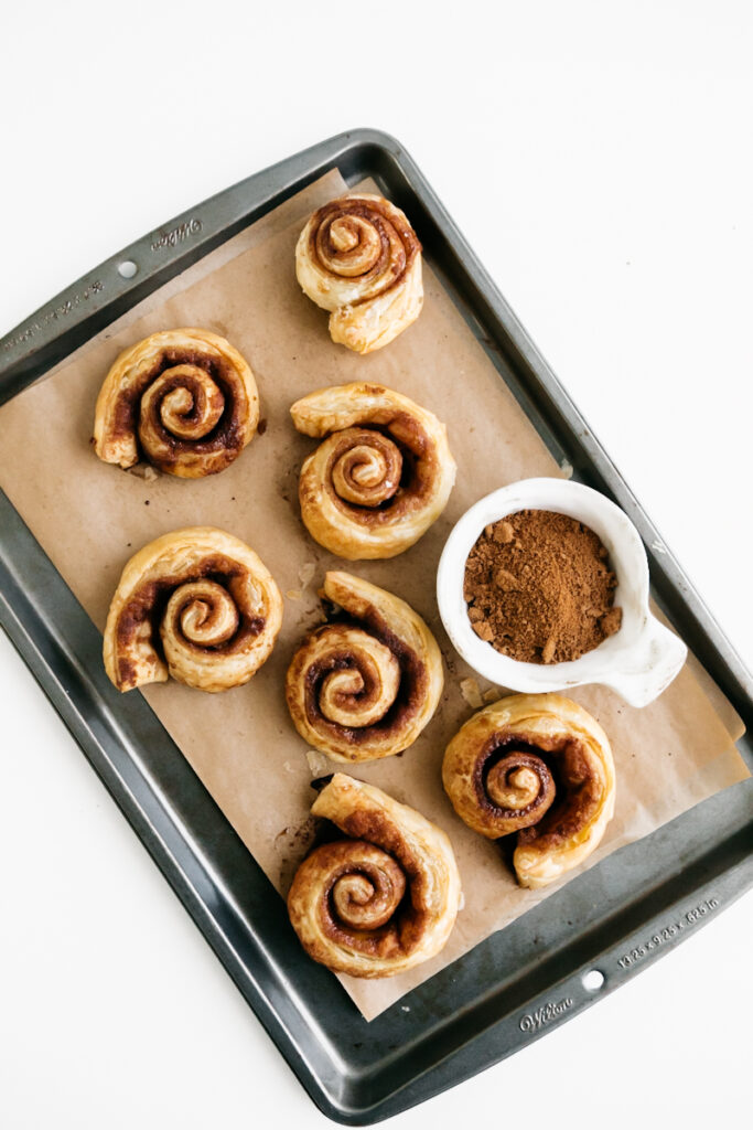 Puff Pastry Cinnamon Rolls