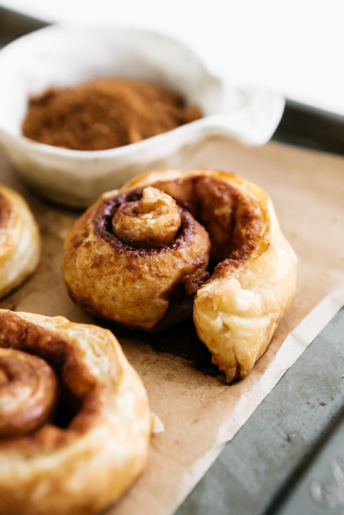 Puff Pastry Cinnamon Rolls - My Therapist Cooks