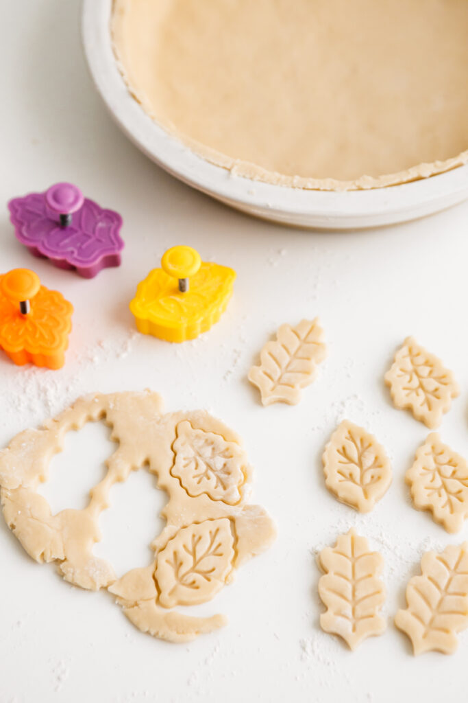 All Butter Pie Crust Cutout leaf shapes 