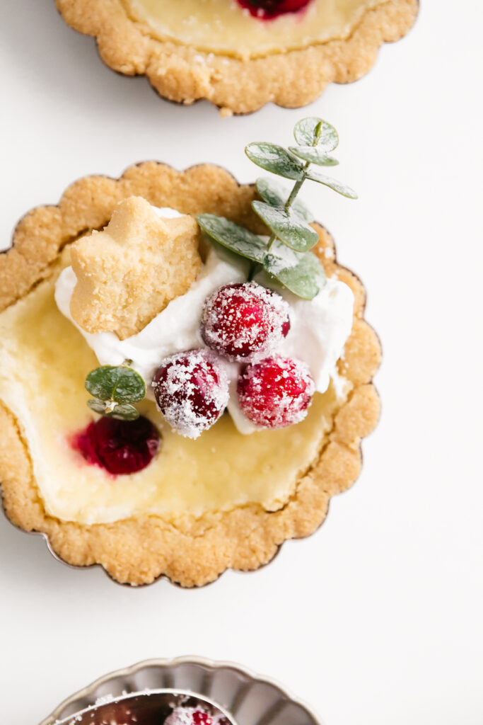 Mini Cranberry Cheesecake Tarts