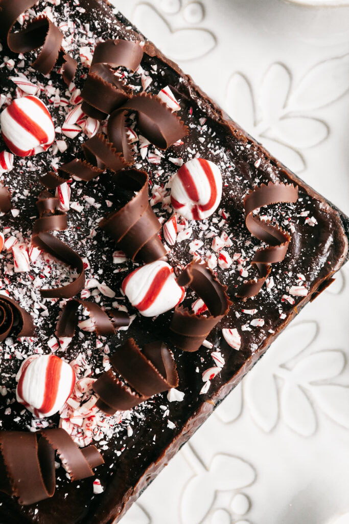 Peppermint Chocolate Cheesecake Bars