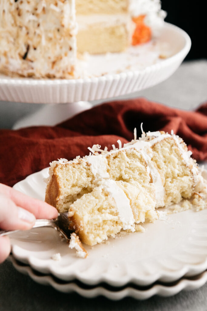 Almond Coconut Layer Cake