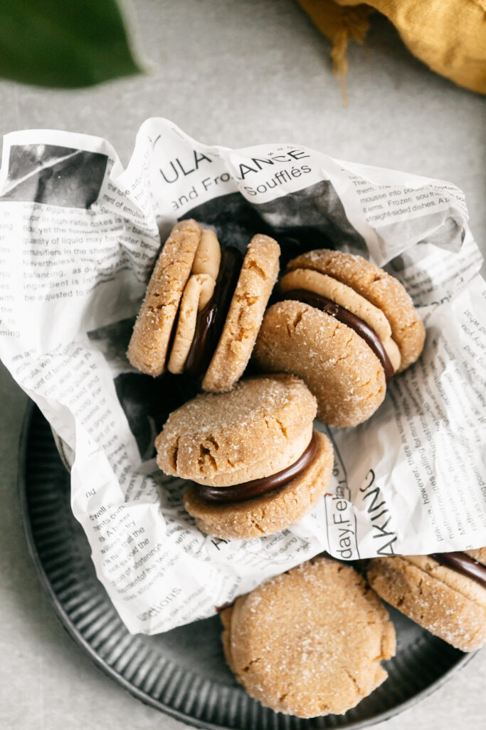 Flourless Peanut Butter Sandwich Cookies Heathers Home Bakery