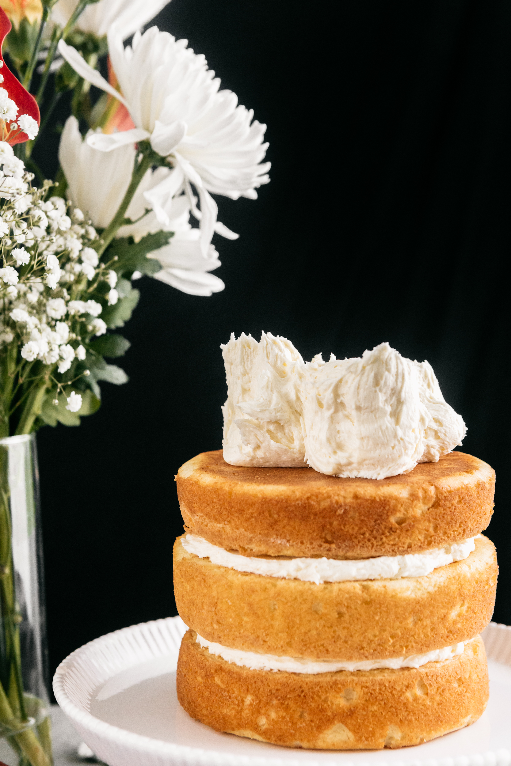 Cake with buttercream 