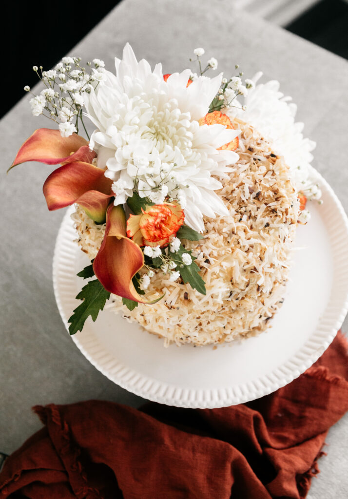 Almond Coconut Layer Cake