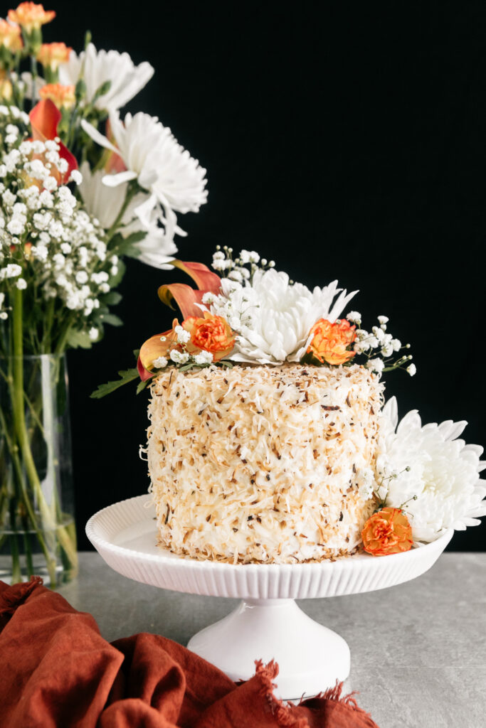 Almond Coconut Layer Cake