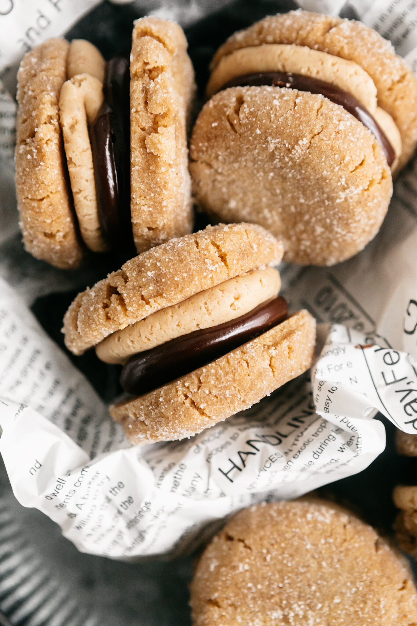 Flourless Peanut Butter Sandwich Cookies Heathers Home Bakery