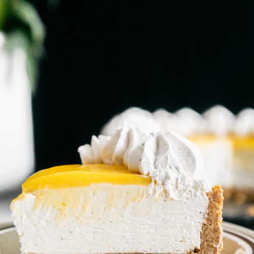 Classic No-Bake Vanilla Bean Cheesecake - Heathers Home Bakery