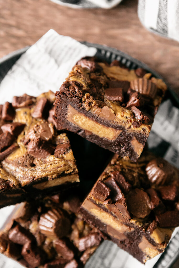 Peanut Butter Stuffed Brownies