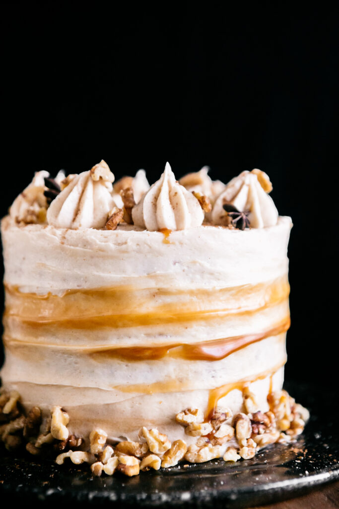 Pumpkin Browned Butter Caramel Cake