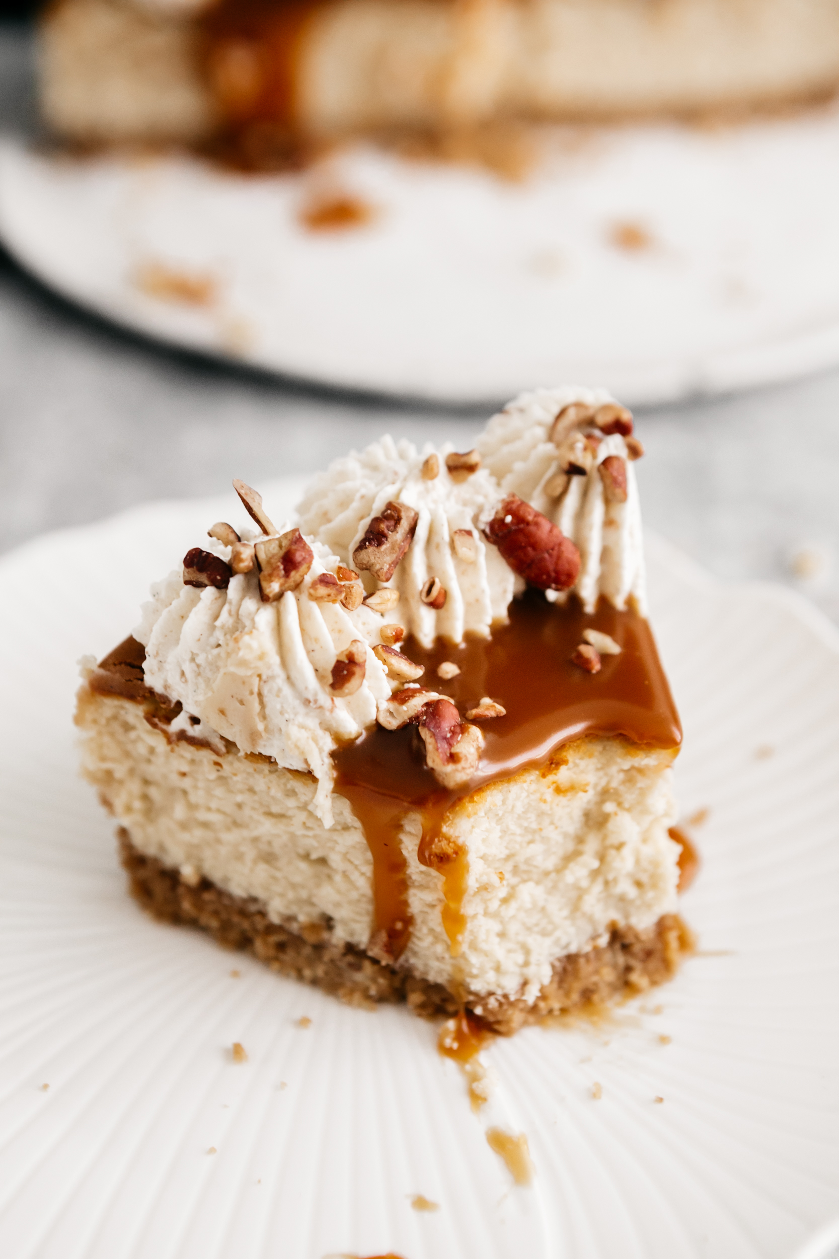 Browned Butter Pecan Cheesecake - Heathers Home Bakery