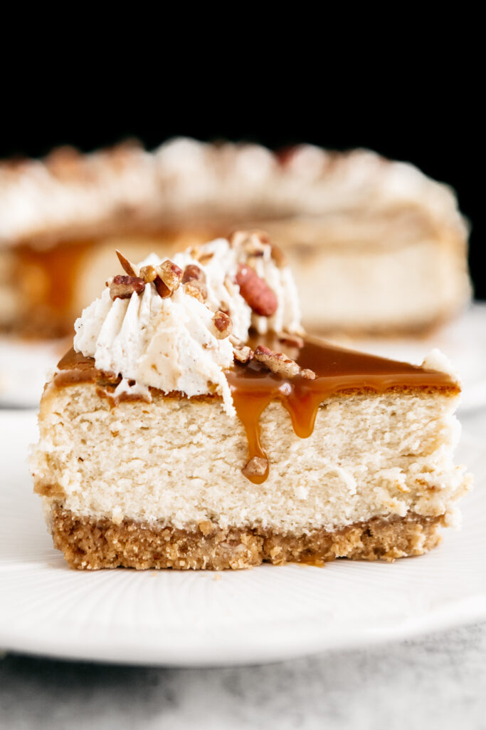 Browned Butter Pecan Cheesecake Slice 