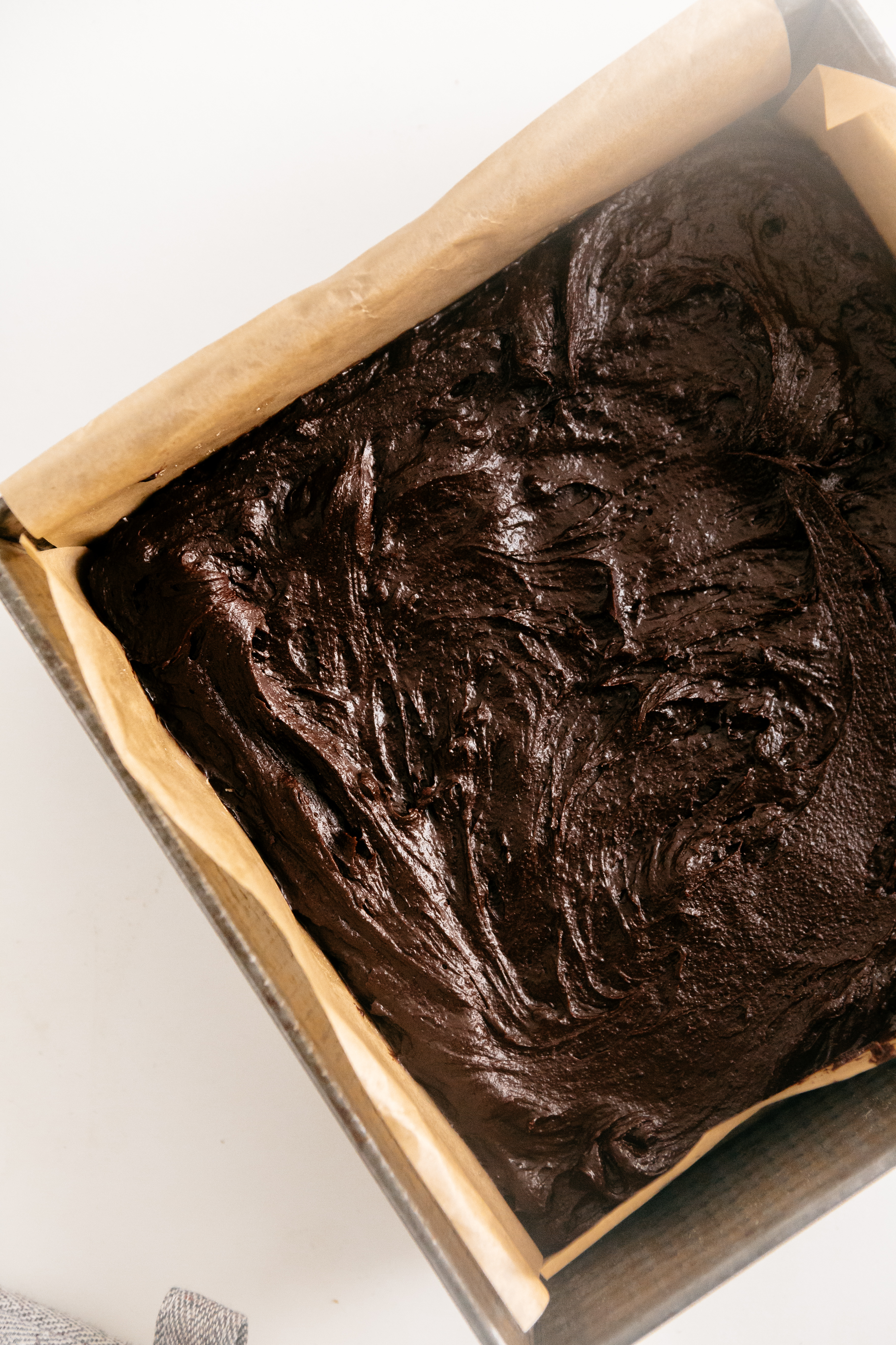 Brownies in a pan 