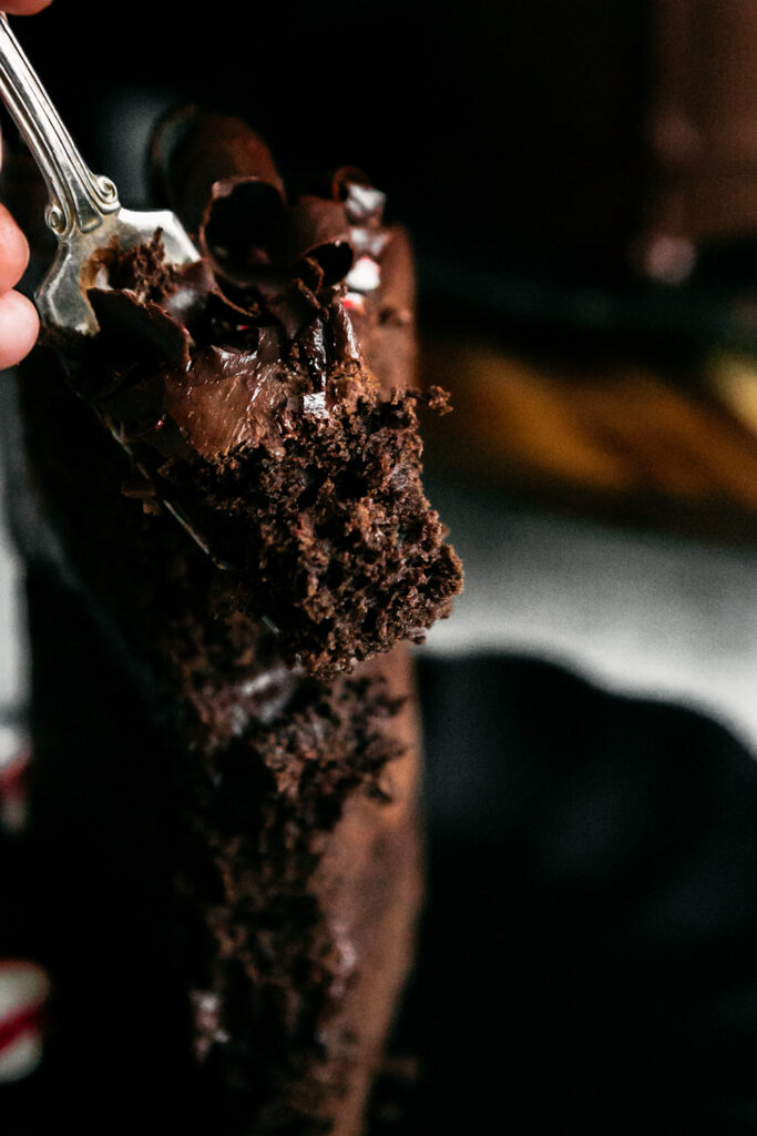 chocolate peppermint layer cake