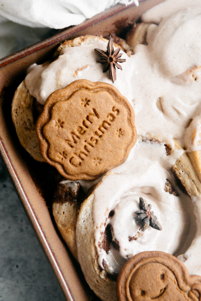 Homemade Gingerbread Cinnamon Rolls