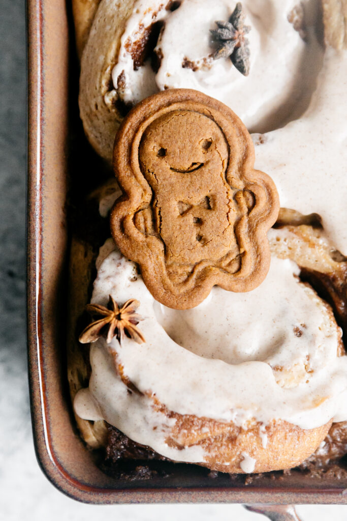 Homemade Gingerbread Cinnamon Rolls