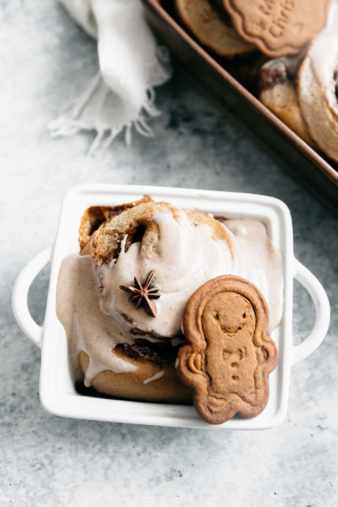 Homemade Gingerbread Cinnamon Rolls