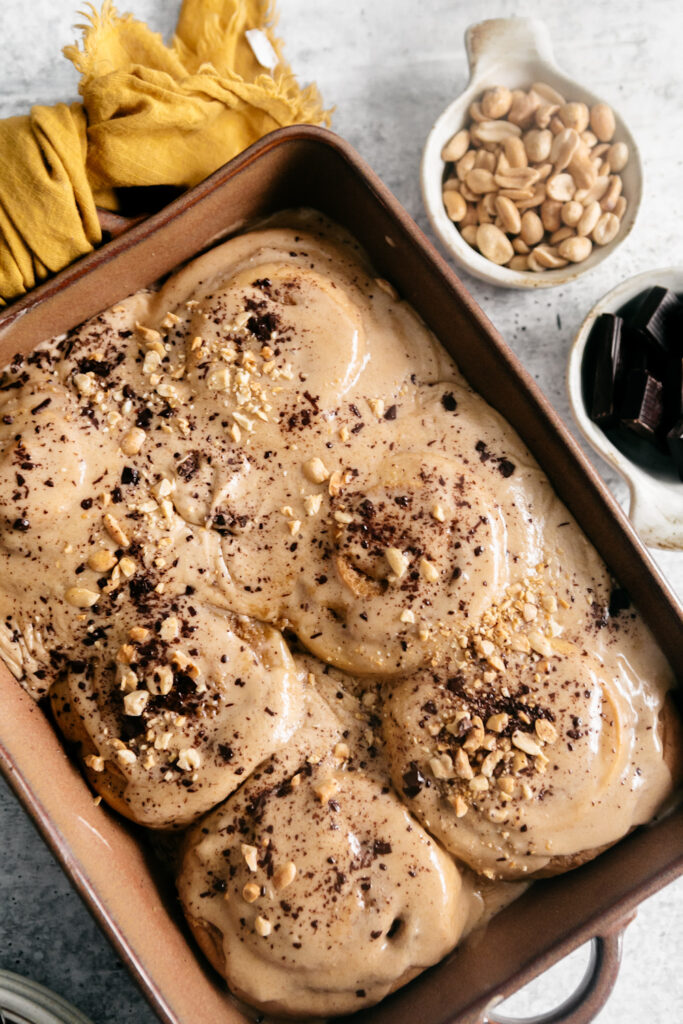 a pan of morning buns 