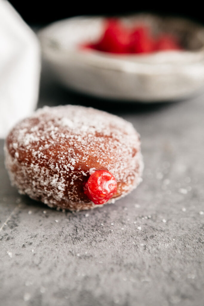 Raspberry Cheesecake Filled Donuts 