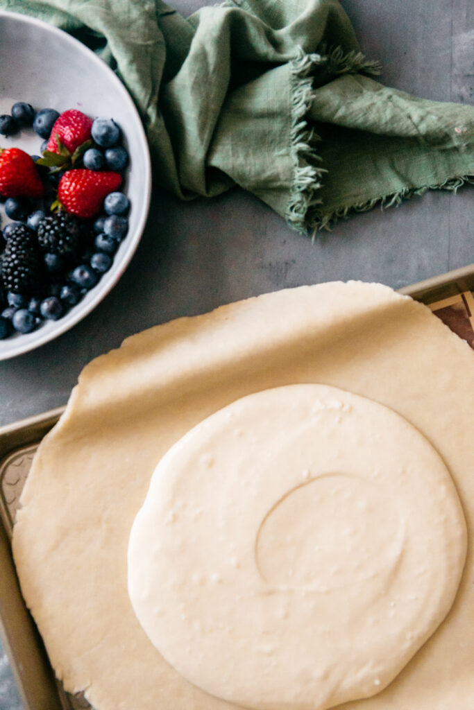 Triple Berry Cheesecake Galette 