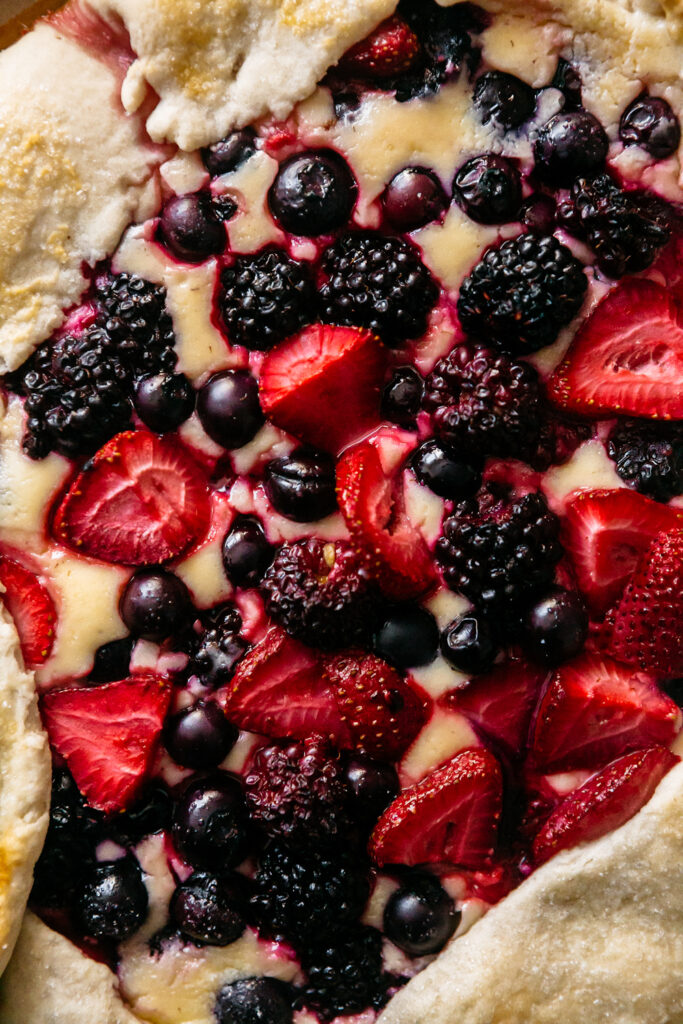 Triple Berry Cheesecake Galette 