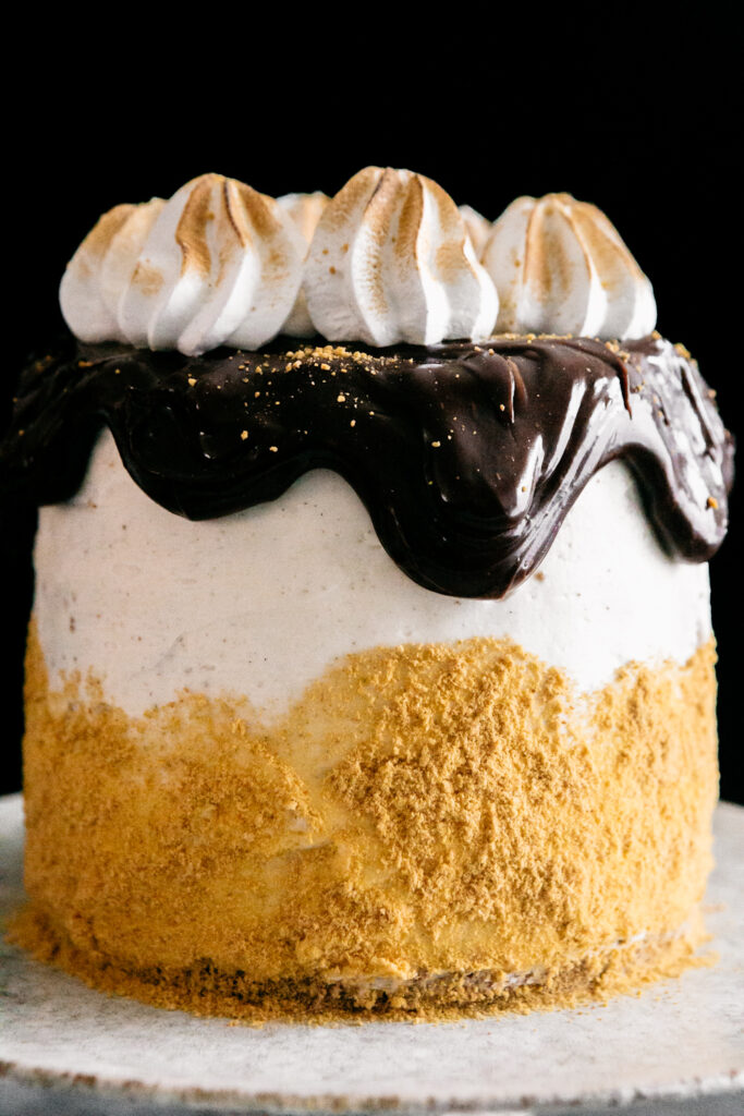 Toasted S'mores Layer Cake