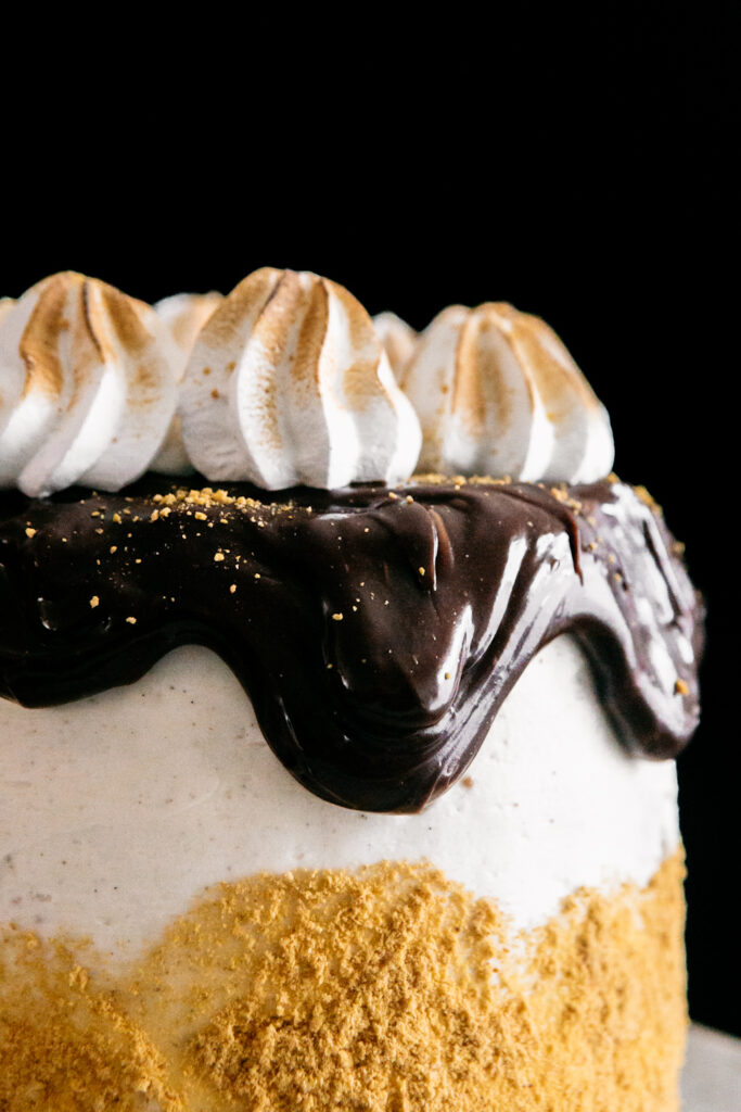 Toasted S'mores Layer Cake