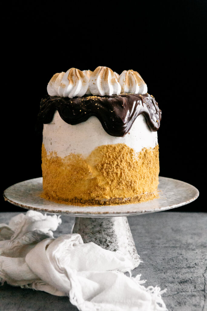 Toasted S'mores Layer Cake