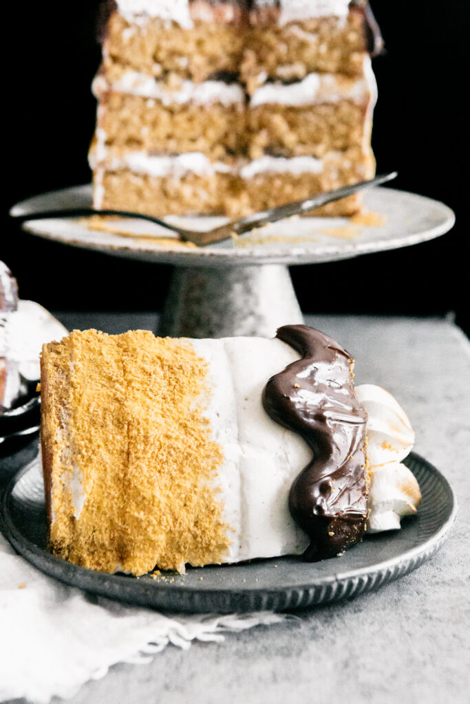 Toasted S'mores Layer Cake