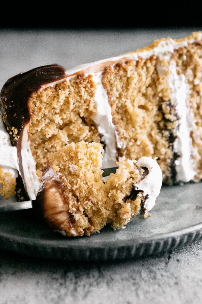 Toasted S'mores Layer Cake