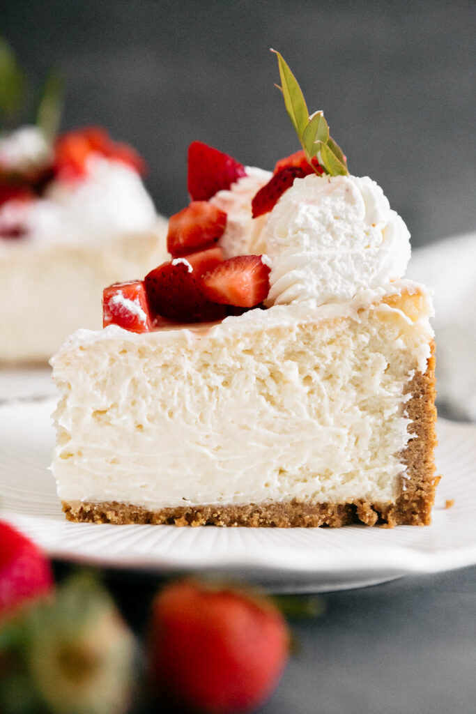 Classic New York Cheesecake slice