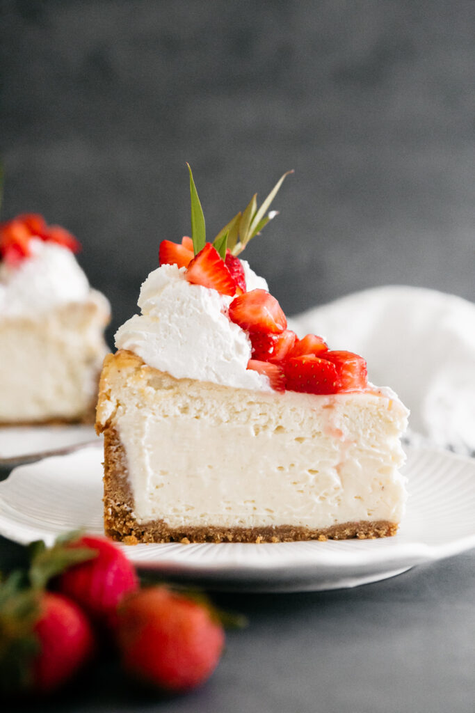 Classic New York Cheesecake slice