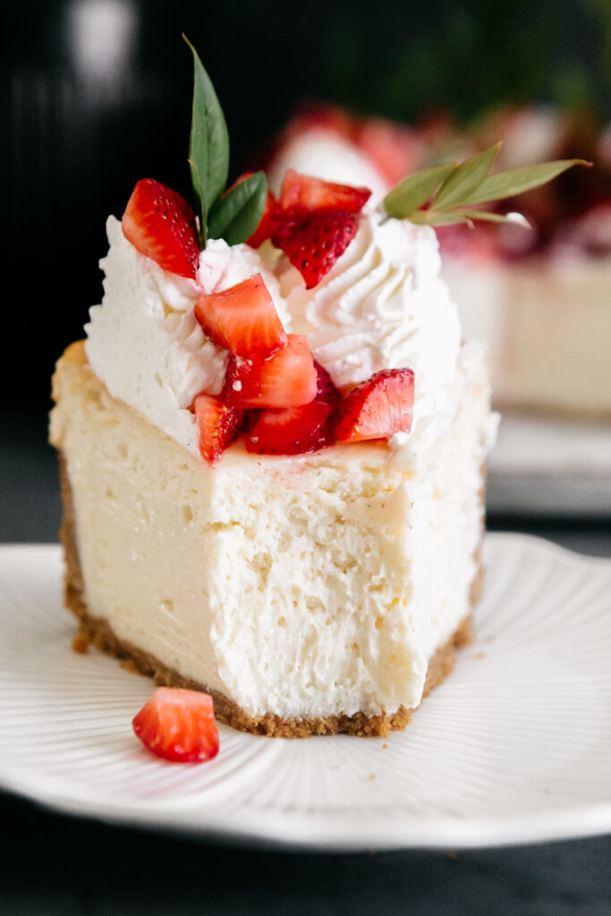 Classic New York Cheesecake slice