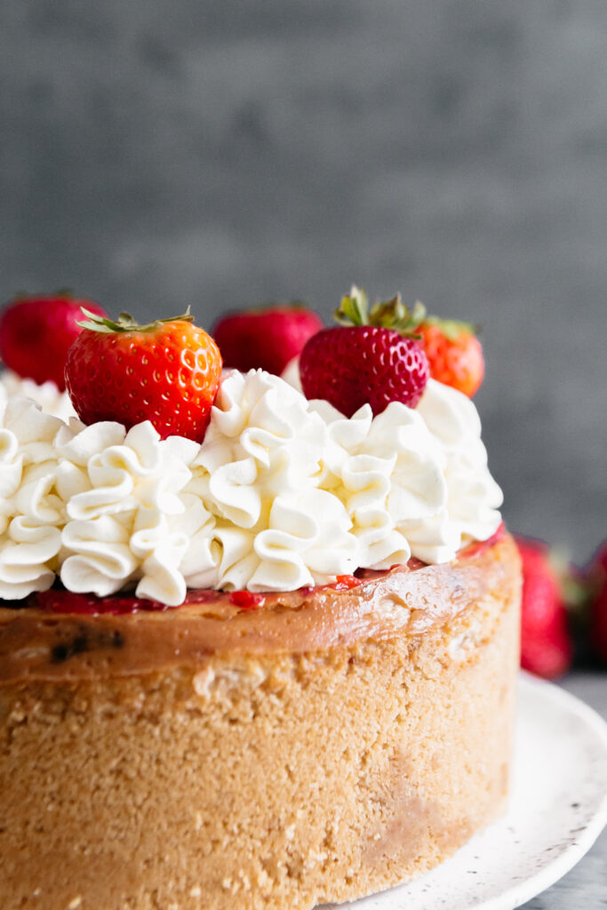 Strawberries and Cream Cheesecake